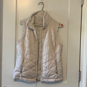 Fuzzy North Face Vest